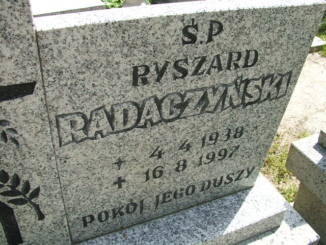 Ryszard Radaczyński 1938 Głubczyce - Grobonet - Wyszukiwarka osób pochowanych