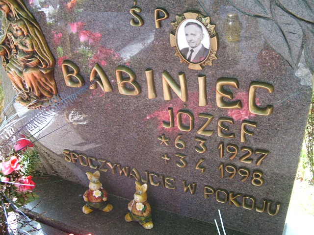 Józef Babiniec 1927 Głubczyce - Grobonet - Wyszukiwarka osób pochowanych