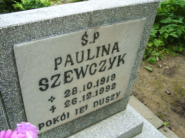 Paulina Szewczyk 1919 Głubczyce - Grobonet - Wyszukiwarka osób pochowanych