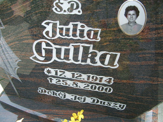Julia Gulka 1914 Głubczyce - Grobonet - Wyszukiwarka osób pochowanych