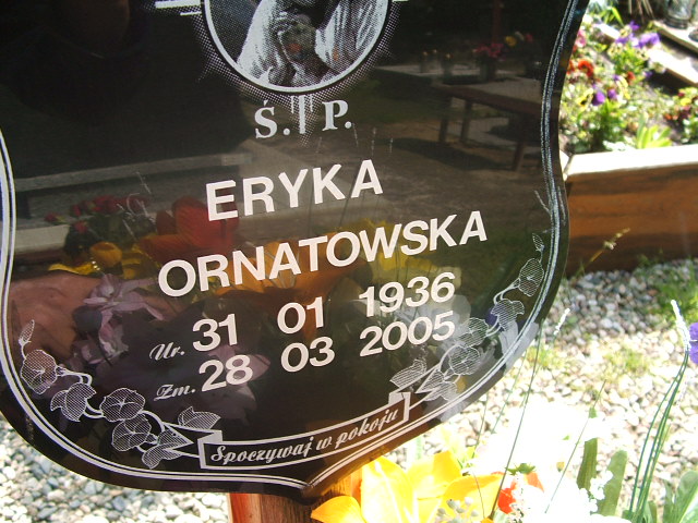 Eryka Ornatowska 1936 Głubczyce - Grobonet - Wyszukiwarka osób pochowanych