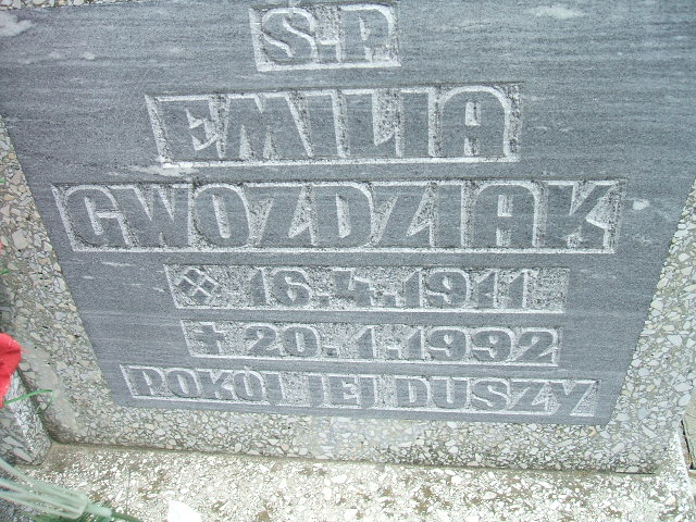 Emilia Gwoździak 1911 Głubczyce - Grobonet - Wyszukiwarka osób pochowanych