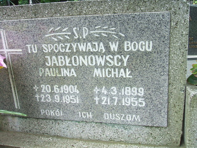 Michał Jabłonowski 1899 Głubczyce - Grobonet - Wyszukiwarka osób pochowanych