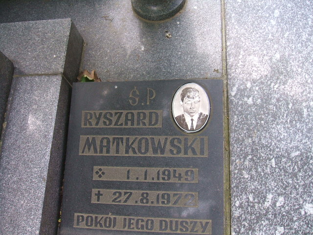 Ryszard Matkowski 1949 Głubczyce - Grobonet - Wyszukiwarka osób pochowanych