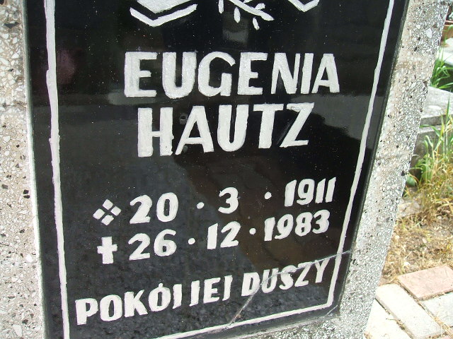 Eugenia Hautz 1911 Głubczyce - Grobonet - Wyszukiwarka osób pochowanych