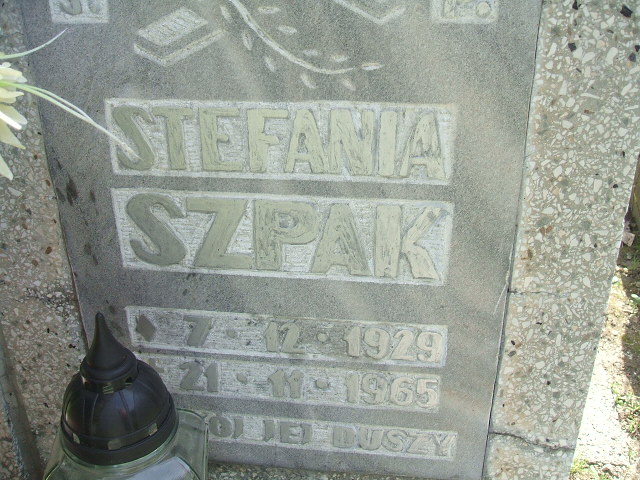 Stefania Szpak 1929 Głubczyce - Grobonet - Wyszukiwarka osób pochowanych