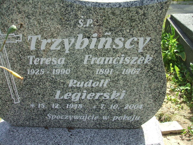 Rudolf Legierski 1948 Głubczyce - Grobonet - Wyszukiwarka osób pochowanych