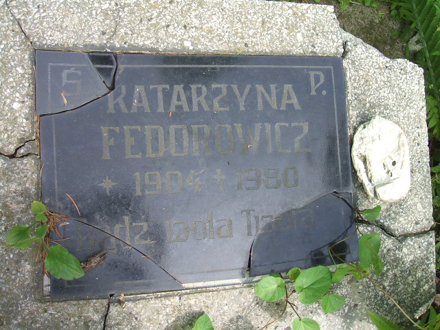 Katarzyna Fedorowicz 1904 Głubczyce - Grobonet - Wyszukiwarka osób pochowanych