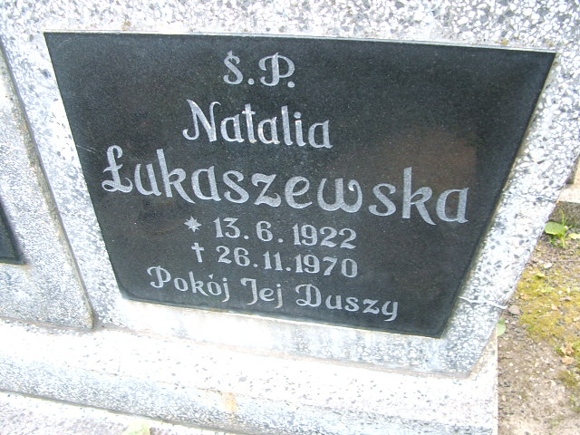 Natalia Łukaszewska 1922 Głubczyce - Grobonet - Wyszukiwarka osób pochowanych