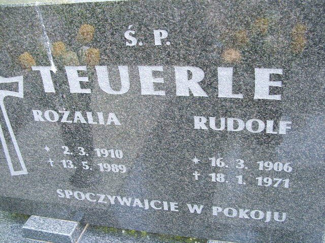 Rozalia Teuerle 1910 Głubczyce - Grobonet - Wyszukiwarka osób pochowanych