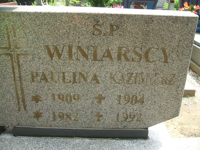 Kazimierz Winiarski 1904 Głubczyce - Grobonet - Wyszukiwarka osób pochowanych