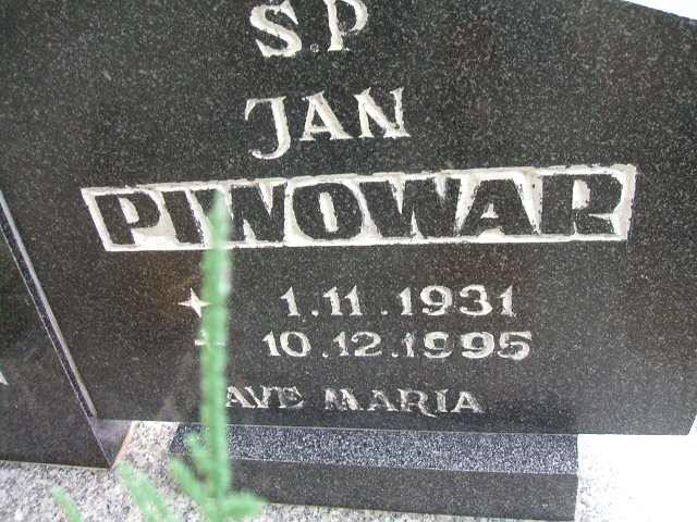 Jan Piwowar 1931 Głubczyce - Grobonet - Wyszukiwarka osób pochowanych