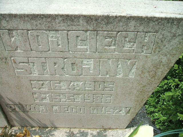 Wojciech Strojny 1905 Głubczyce - Grobonet - Wyszukiwarka osób pochowanych