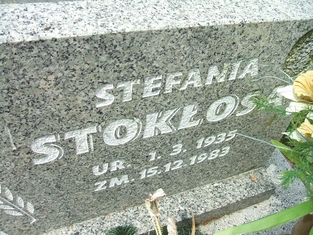 Stefania Stokłos 1935 Głubczyce - Grobonet - Wyszukiwarka osób pochowanych