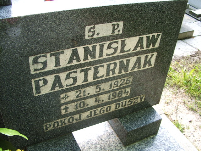Stanisław Pasternak 1926 Głubczyce - Grobonet - Wyszukiwarka osób pochowanych