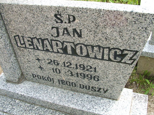 Jan Lenartowicz 1921 Głubczyce - Grobonet - Wyszukiwarka osób pochowanych