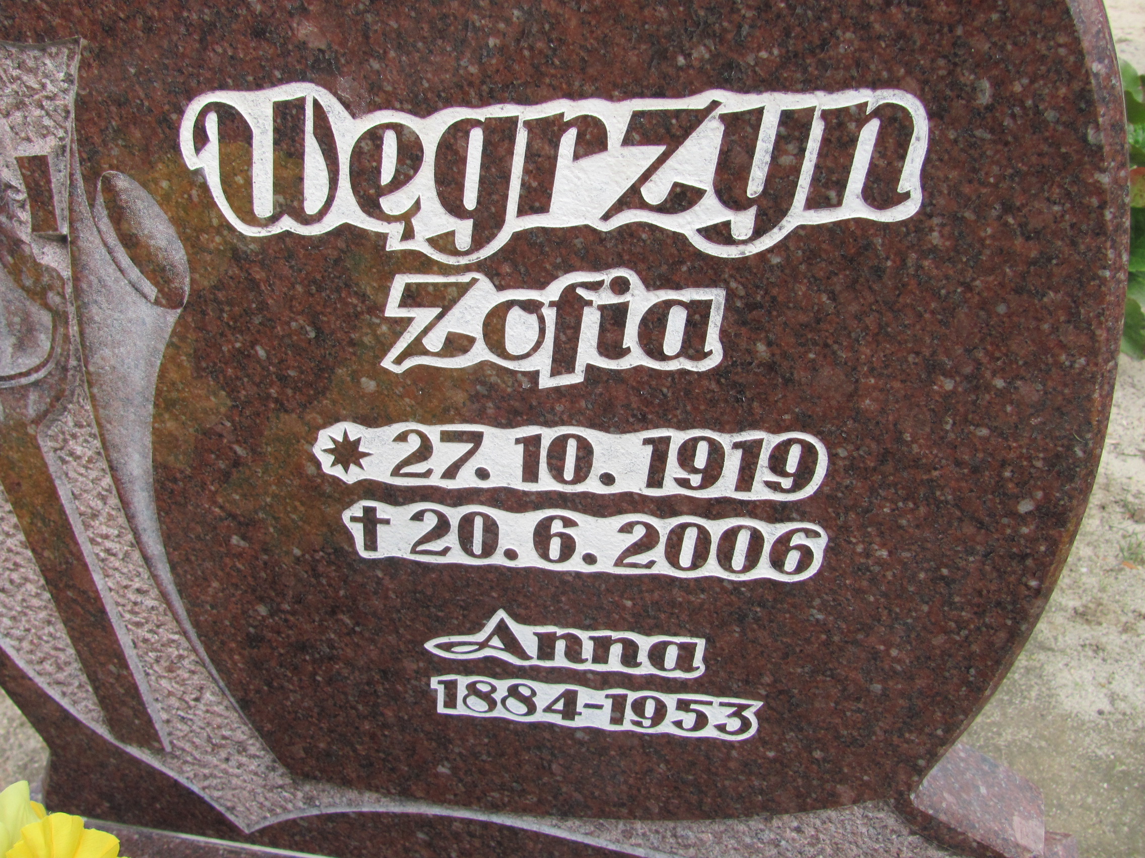 Zofia Węgrzyn 1919 Głubczyce - Grobonet - Wyszukiwarka osób pochowanych