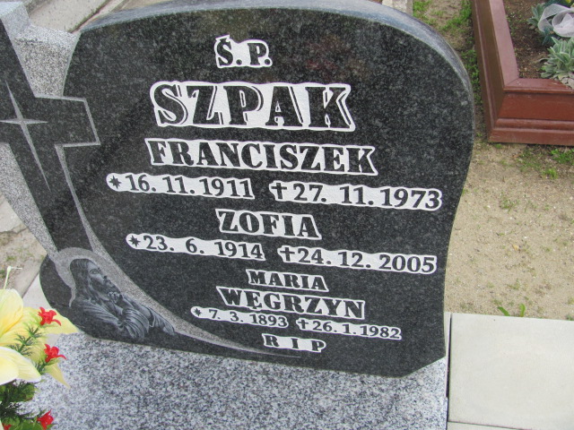 Zofia Szpak 1914 Głubczyce - Grobonet - Wyszukiwarka osób pochowanych