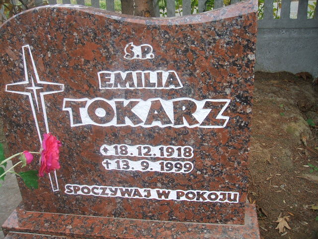 Emilia Tokarz 1918 Głubczyce - Grobonet - Wyszukiwarka osób pochowanych