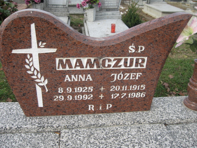 Anna Mamczur 1925 Głubczyce - Grobonet - Wyszukiwarka osób pochowanych