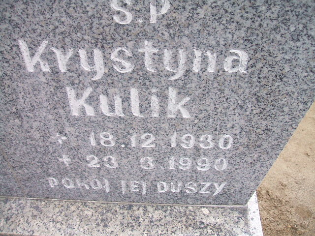 Kazimierz Kulik 1929 Głubczyce - Grobonet - Wyszukiwarka osób pochowanych