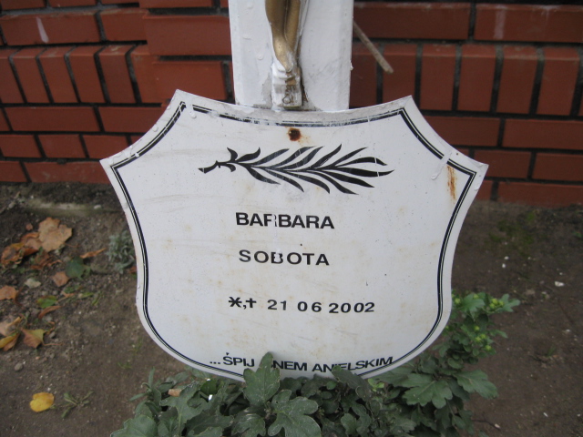 Barbara Sobota 2002 Głubczyce - Grobonet - Wyszukiwarka osób pochowanych