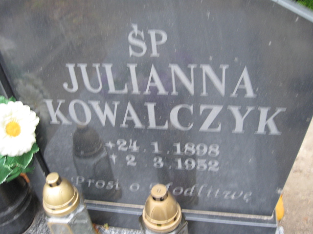 Julianna Kowalczyk 1898 Głubczyce - Grobonet - Wyszukiwarka osób pochowanych