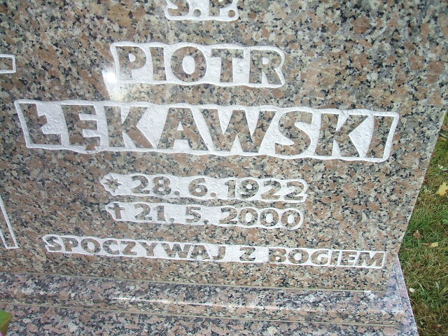 Piotr Łękowski 1922 Głubczyce - Grobonet - Wyszukiwarka osób pochowanych