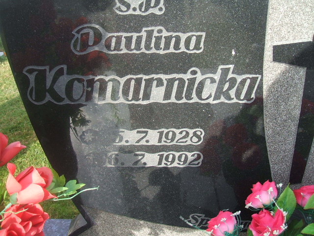 Paulina Komarnicka 1928 Głubczyce - Grobonet - Wyszukiwarka osób pochowanych