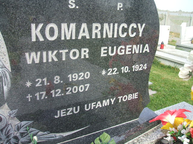 Wiktor Komarnicki 1920 Głubczyce - Grobonet - Wyszukiwarka osób pochowanych