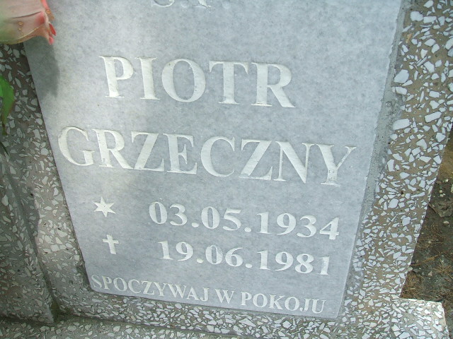 Grób Piotr Grzeczny