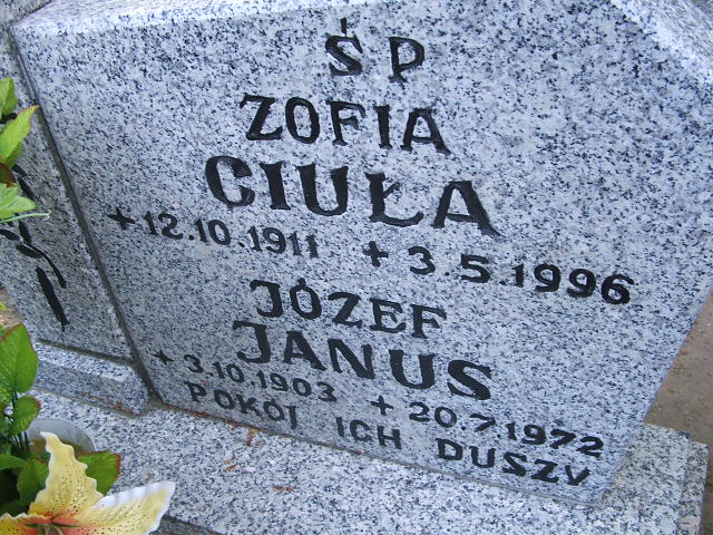 Grób Zofia Ciuła