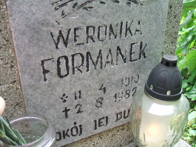 Grób Weronika Formanek
